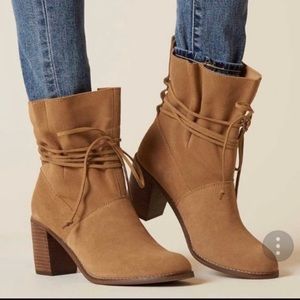 Toms Mila Toffee Suede Boots!